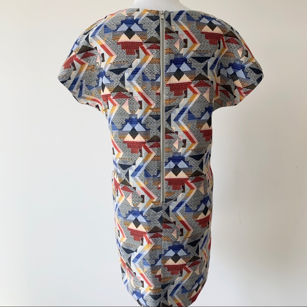 FRNCH Southwest Print Shift Dress pockets sz S NEW - Picture 3 of 16